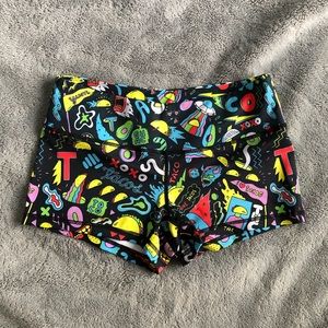 Beast Worx Feed Me Fight Me Wacky Taco Shorts fmfm